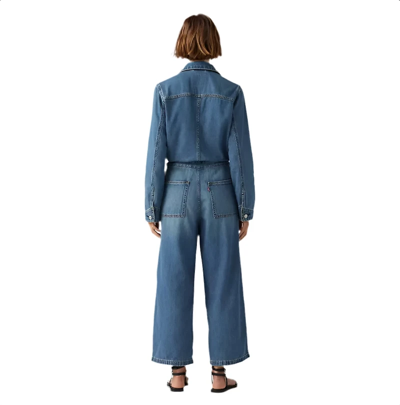 LEVIS: LINEN+ DENIM ICONIC JUMPSUIT