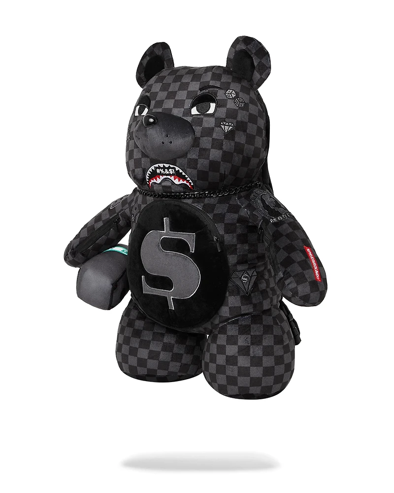 SPRAYGROUND: 'WHAT THE BEEP' SHARK MONEYBEAR TEDDYBEAR BACKPACK