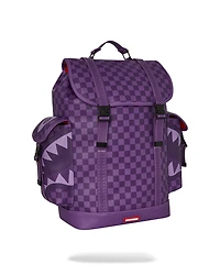 SPRAYGROUND: ALL SYSTEMS GO PURPLE SHARKS IN PARIS MONTE CARLO BACKPACK