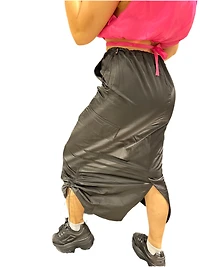 8586: PARACHUTE DRAWSTRING CARGO SKIRT