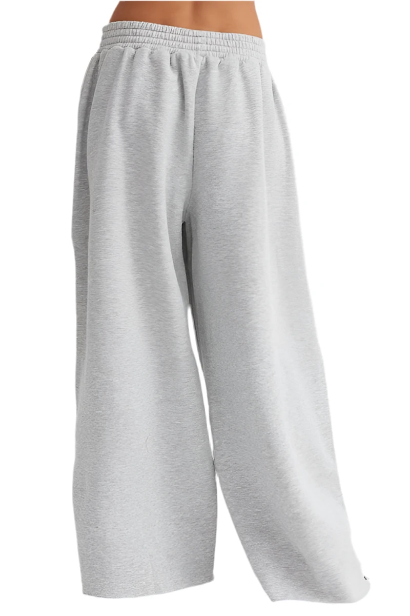 8586: WIDE LEG ZIPPER SWEATPANTS