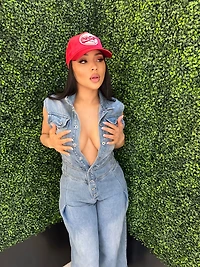 8586: WIDE LEG DENIM ROMPER