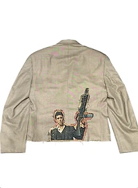 ANGEL GENTLE: UPCLYCLED CROPPED BLAZER