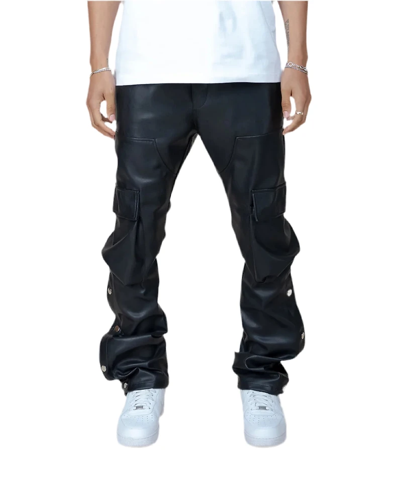 EPTM: LEATHER SNAP PANTS