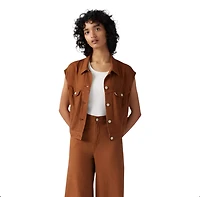 LEVI’S: SHRUNKEN '90S LINEN BLEND LIGHTWEIGHT VEST