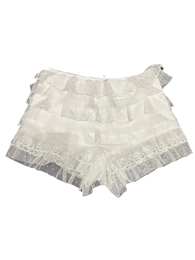 8586: TIERED LACE BLOOMER SHORTS