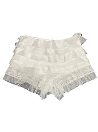 8586: TIERED LACE BLOOMER SHORTS