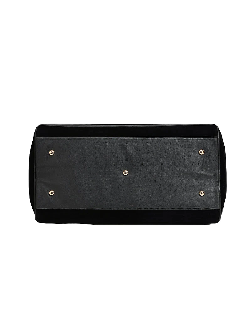 TOTE & CARRY: BLACK VELVET DUFFEL