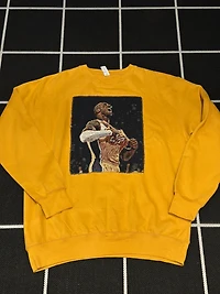 ANGEL GENTLE: TAPESTRY SWEATER- MUSTARD