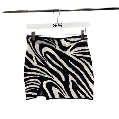 8586: ZEBRA PRINT MINI SKIRT