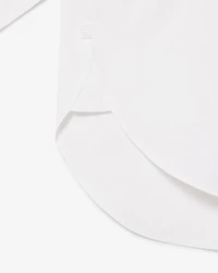 LACOSTE: OVERSIZED COTTON BUTTON DOWN SHIRT