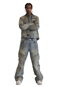 FIRST ROW: MOTOR RACING Y2K DENIM PANTS