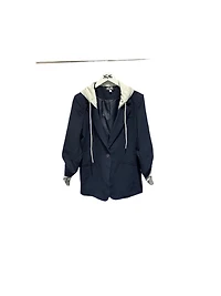 8586: LAYERED HOODIE BLAZER