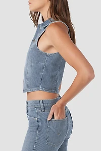 HUDSON: RAILROAD STRIPE VEST