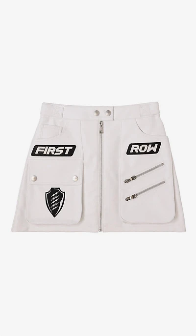 FIRST ROW: CAUTION SKIRT