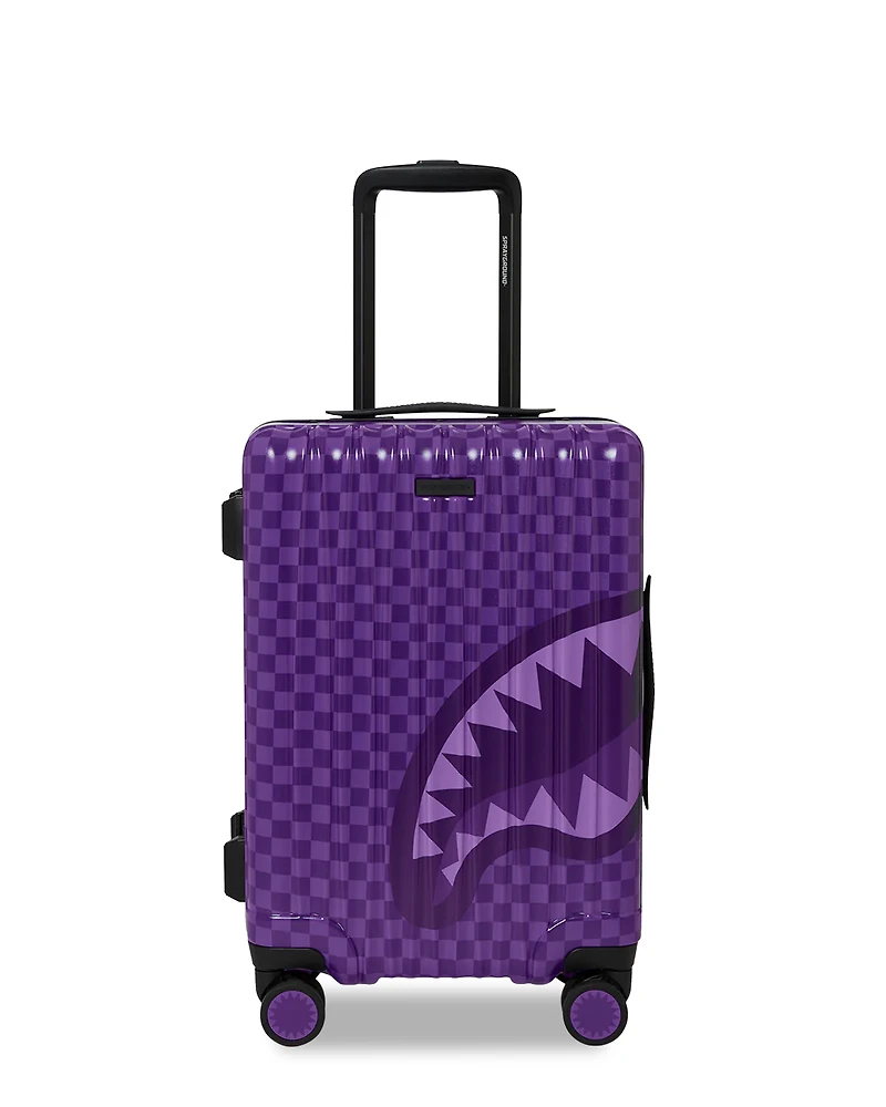 SPRAYGROUND: ALL SYSTEMS GO PURPLE SHARKS IN PARIS CARRY-ON LUGGAGE