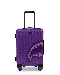 SPRAYGROUND: ALL SYSTEMS GO PURPLE SHARKS IN PARIS CARRY-ON LUGGAGE