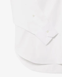 LACOSTE: OVERSIZED COTTON BUTTON DOWN SHIRT