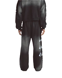 UNDERGOLD: AGNUS DEI U STAR STRAIGHT PANTS- SMOKEY BLACK