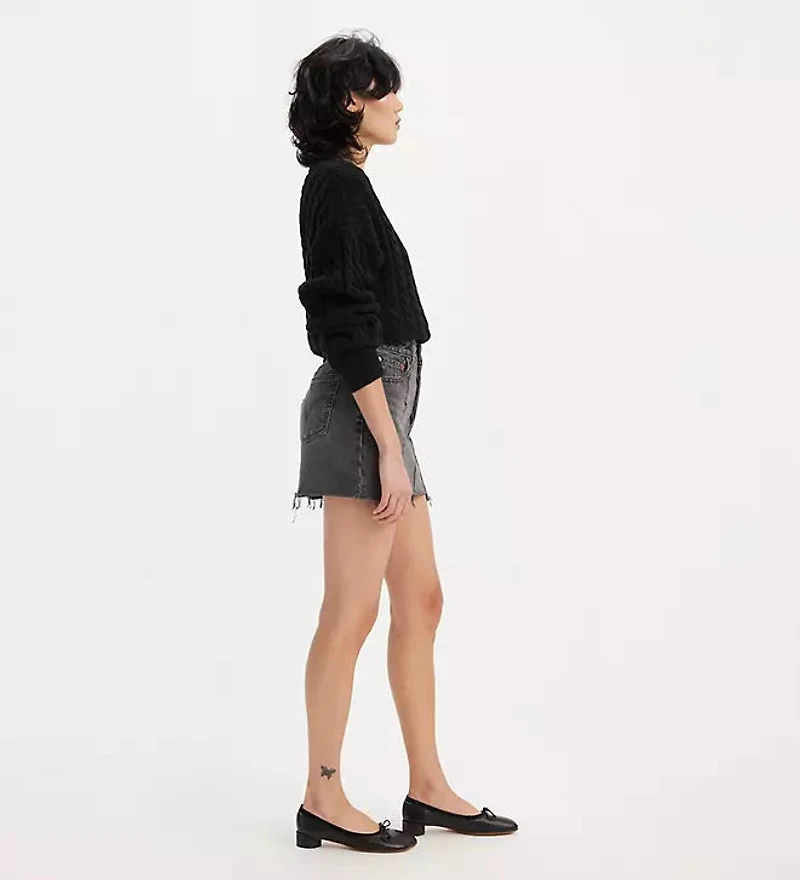 LEVIS: Recrafted Icon Raw Hem Denim Miniskirt