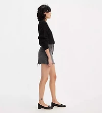 LEVIS: Recrafted Icon Raw Hem Denim Miniskirt