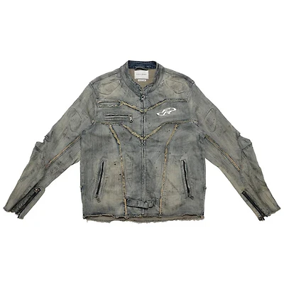 FIRST ROW: MOTOR RACING Y2K DENIM JACKET