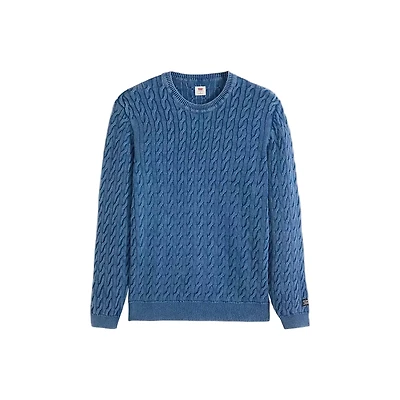 LEVIS: TRUE INDIGO DYE PRESIDIO CABLEKNIT SWEATER