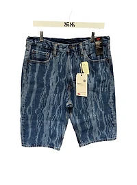 LEVIS: HIGH BAGGY MISCHA STRIPE SHORTS