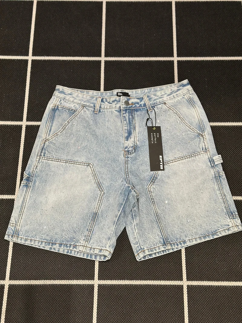 EPTM: SPOTTY DENIM SHORTS