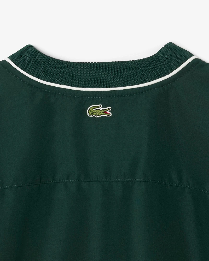 LACOSTE: OVERSIZED PADDED NYLON CARDIGAN