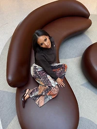 8586: FABRIC PRINTED PANTS