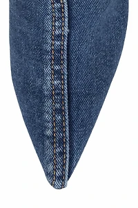 JEFFREY CAMPBELL: BLUE DENIM HEELS