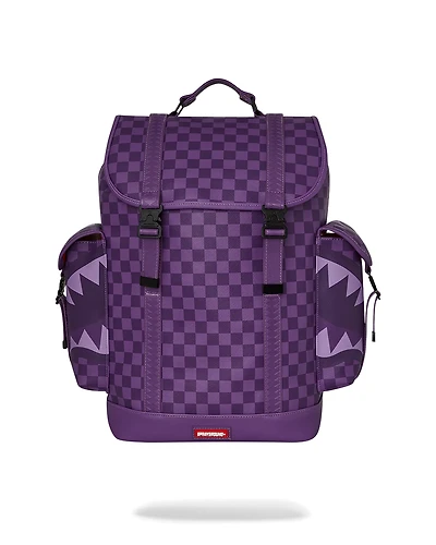 SPRAYGROUND: ALL SYSTEMS GO PURPLE SHARKS IN PARIS MONTE CARLO BACKPACK