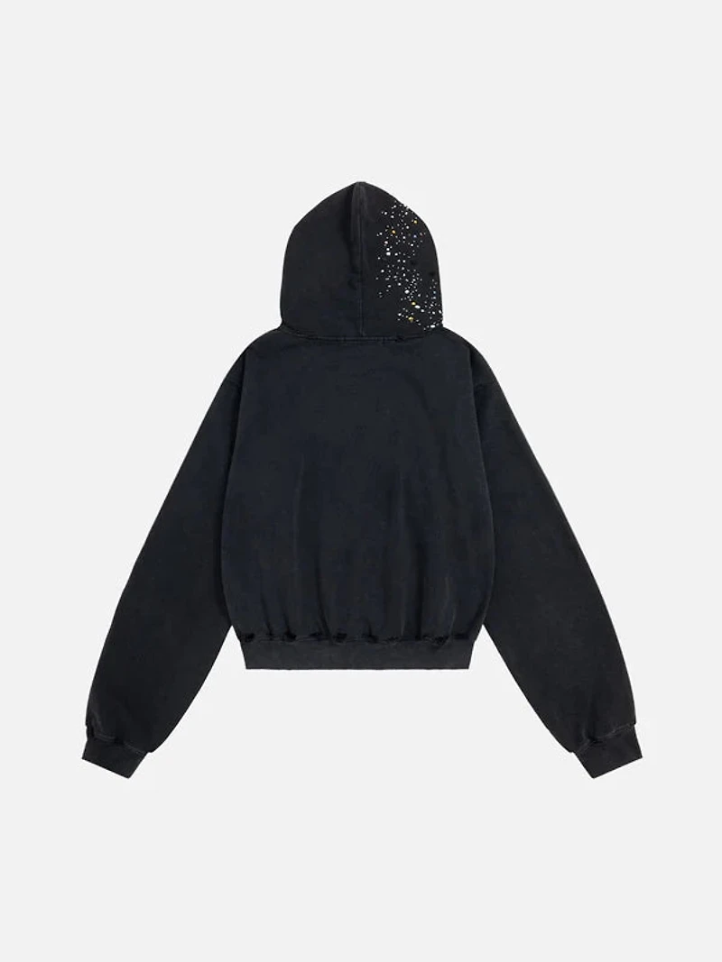 AELFRIC EDEN: RHINESTONE ZIP UP HOODIE