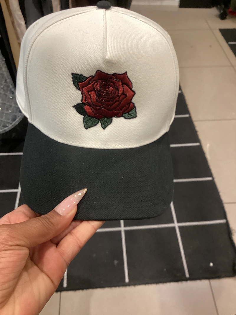 SHALO KROWNS: ROSE EMBROIDERED HAT