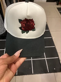 SHALO KROWNS: ROSE EMBROIDERED HAT