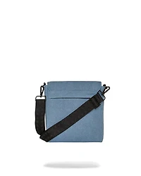 SPRAYGROUND: DENIM SHARK MESSENGER SLING BAG