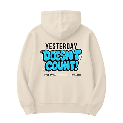 UMBRELLA BY J FRENCH: YESTERDAY DOESNT COUNT HOODIE
