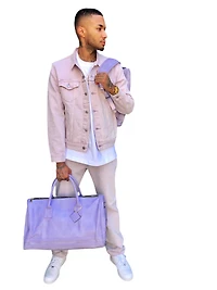 LEVIS: RED TAB IRIS LAVENDER 501 93' STRAIGHT LEG JEAN