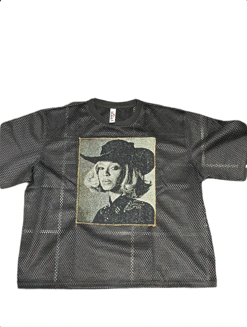 ANGEL GENTLE:COWBOY CARTER JERSEY TAPESTRY TOP