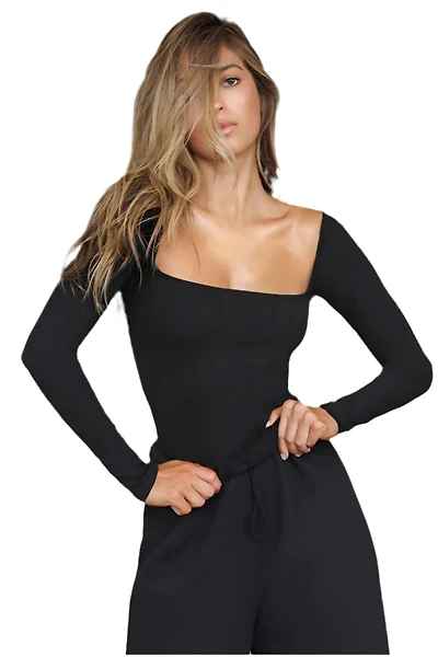 JOAH BROWN: SQUARE NECK LONG SLEEVE
