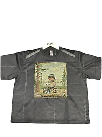 ANGEL GENTLE: TYLER JERSEY MESH TAPESTRY TOP