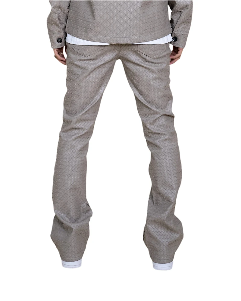 EPTM: MATEO WOVEN FAUX LEATHER PANTS