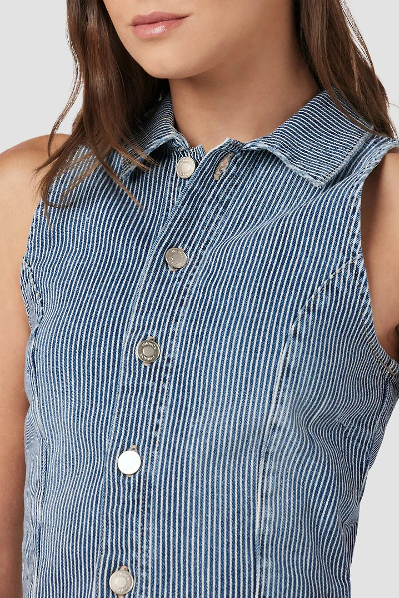 HUDSON: RAILROAD STRIPE VEST