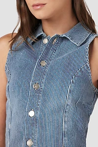 HUDSON: RAILROAD STRIPE VEST