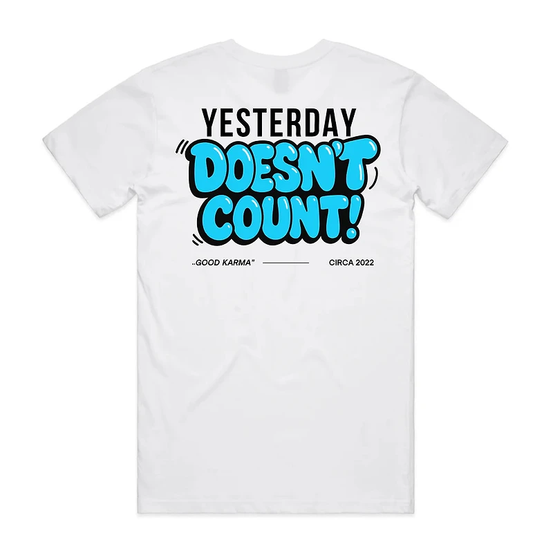 UMBRELLA BY J FRENCH: YESTERDAY DOESNT COUNT CREW TEE