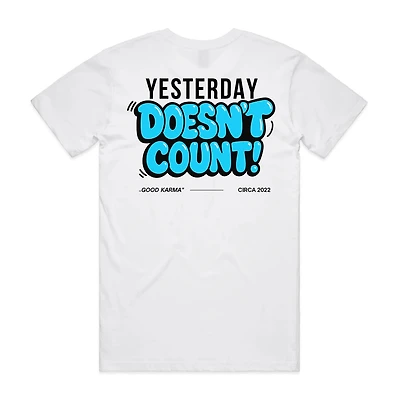 UMBRELLA BY J FRENCH: YESTERDAY DOESNT COUNT CREW TEE