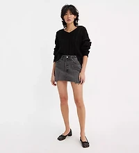 LEVIS: Recrafted Icon Raw Hem Denim Miniskirt