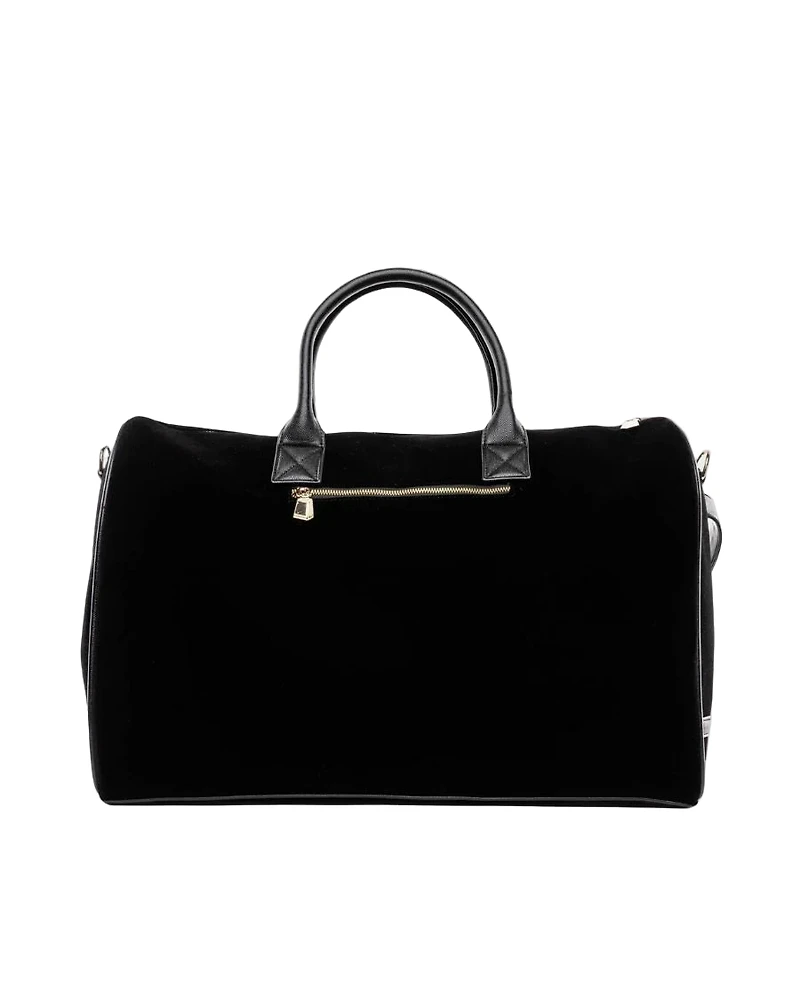 TOTE & CARRY: BLACK VELVET DUFFEL
