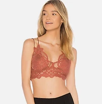 FREE PEOPLE: ADELLA LONGLINE LACE BRALETTE